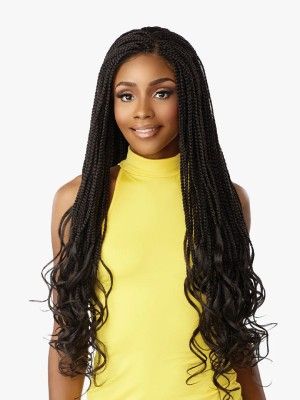 Box French Curl Cloud 9 4X4 Braided Swiss HD Lace Front Wig Sensationnel