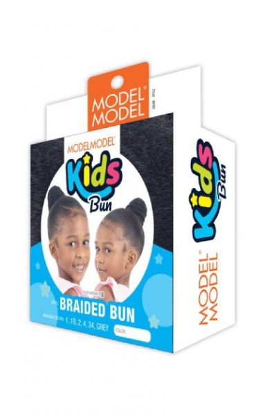 Braided Bun Kids Bun Model Model