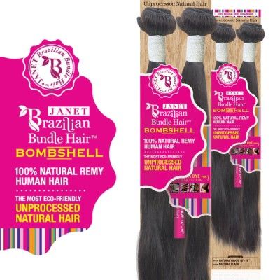 Brazilian Bombshell Natural Weave 100 Remy Human Hair Janet Collection 