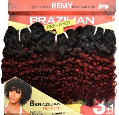 Brazilian Jerry 8 3 Pcs Closure Remi Human Hair Weave Zury Hollywood