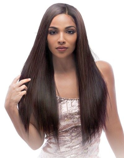 Brazilian New Yaky 3Pcs + 4x5 HD Free Part Lace Closure Hair Bundle By Janet Collection