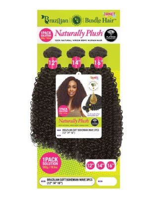 Brazilain Soft Bohemian Wave 3pcs Remy Human Hair Janet Collection