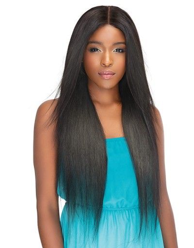Brazilian Straight 3Pcs + 13X6 HD Natural Deep Part Lace Frontal Remi Virgin Human Hair Bundle By Janet Collection