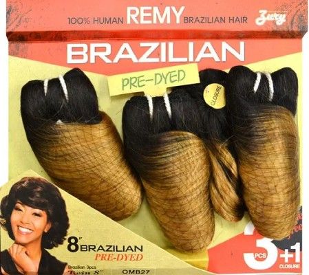 Brazilian Twin 8 3 Pcs Closure Remy Human Hair Weave Zury Hollywood