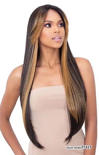 BRI By Mayde Beauty Synthetic Axis Face Framing Bang Collection Lace Front Wig