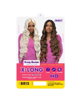 BRIS Remy Illusion X-Long Human Hair Blend Lace Wig Janet Collection