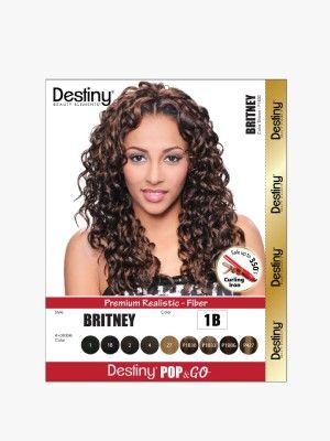 Britney Destiny Pop And Go Premium Realistic Fiber Full Wig - Beauty Element