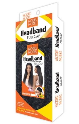 Brooklyn Headband Full Cap Wig - Model Model
