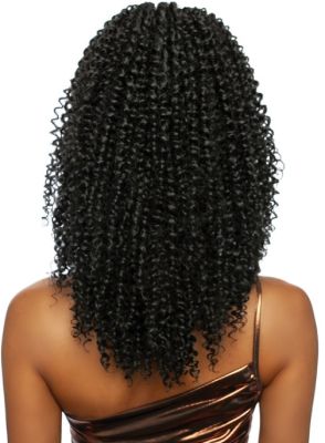 Spiral Straw Curl WNT 18 Brown Sugar Drawstring Ponytail Mane Concept