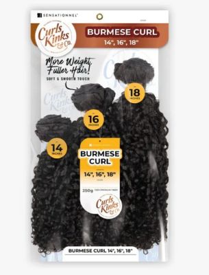 Burmese Curl 14 16 18 Curls Kinks N Co Multi Pack Weave Sensationnel