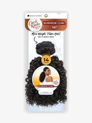 Burmess Curl Synthetic Hair Curls Kinks N Co Weave Sensationnel