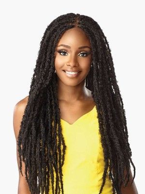 Butterfly Locs 30 Inch Sensationnel Cloud9 4x4 100% Hand Braided Lace Wig