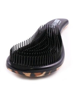 Cala 66871 Tangle Free Hair Brush Cheetah 6 Pcs Box