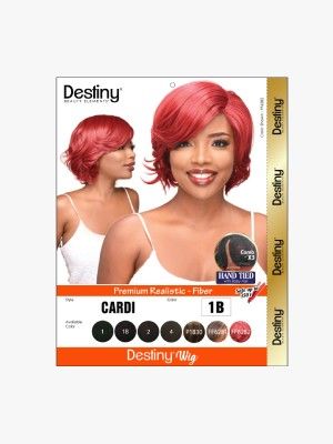 Cardi Destiny Premium Realistic Fiber Handtied Full Wig - Beauty Elements