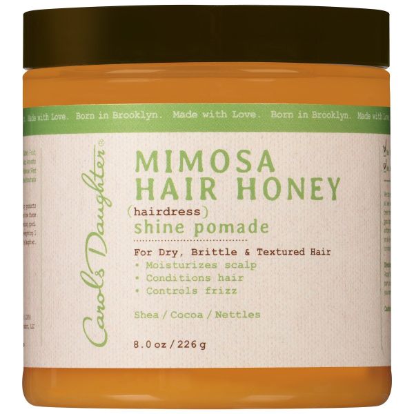 Carol's Daughter Mimosa Hair Honey Shine Pomade, 8 oz, Carols, Daughter, Mimosa, Hair, Honey, Shine, Pomade, Shea Butter, Cocoa Butter, Annatto, Seed, Lavender, Sage, Red, Clover, Rosemary, Nettle, Corn Oil, Orchanet, authentic, flat shipping, low price, 