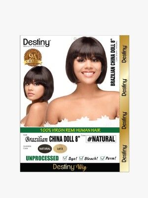 China Doll 8 Inch Virgin Remi HH Brazilian Full Wig - Beauty Elements