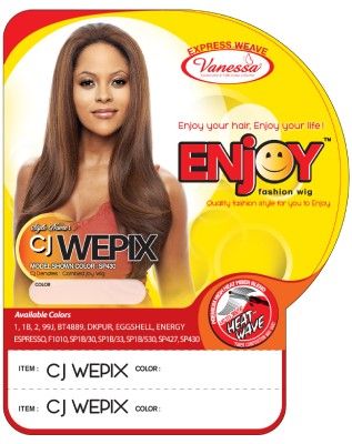 CJ Wepix Synthetic Hair Full Wig By Enjoy - Vanessa