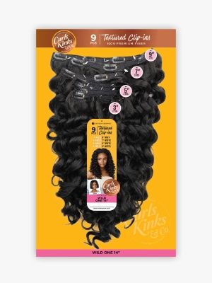 Wild One 14 Curls Kinks n Co Clip In Over 9 Pieces Hair Sensationnel