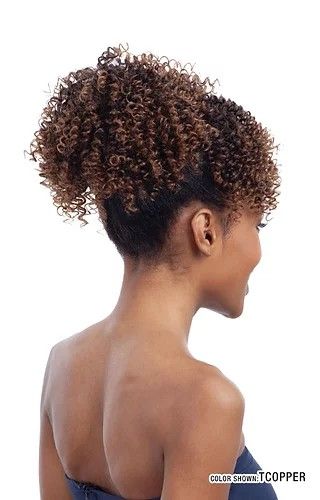 COCO DOLLIES By Mayde Beauty Synthetic Drawstring Ponytail and Bang