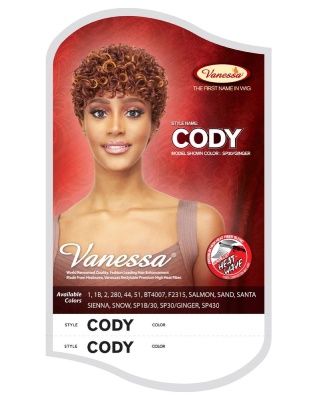 CODY Synthetic Hair Full Wig Fashion Wigs Vanessa