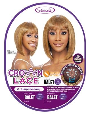 CP Balet Synthetic Hair Lace Front Wig By Crown Lace - Vanessa