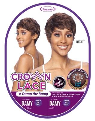 CP Damy Synthetic Hair Lace Front Wig By Crown Lace - Vanessa