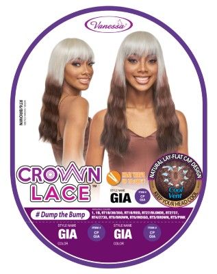 CP Gia Synthetic Hair Lace Front Wig By Crown Lace - Vanessa