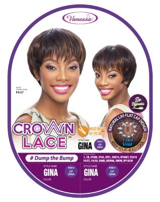 CP Gina Synthetic Hair Lace Front Wig By Crown Lace - Vanessa