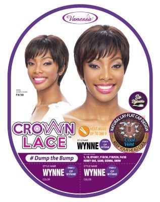 CP Wynne Synthetic Hair Lace Front Wig By Crown Lace - Vanessa