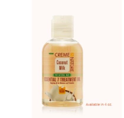 Creme of Nature Coconut Oil Essential 7 Treatment Oil, 4 oz, Creme of Nature, Essential 7 Treatment Oil, Coconut Oil, Coconut Oil, Essential 7, Treatment Oil, smooth, softens, breakage, moisture, best pirce, authentic, onebeautyworld,