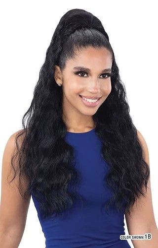 CRIMP DOLL 24 Inch By Mayde Beauty Synthetic Drawstring Ponytail