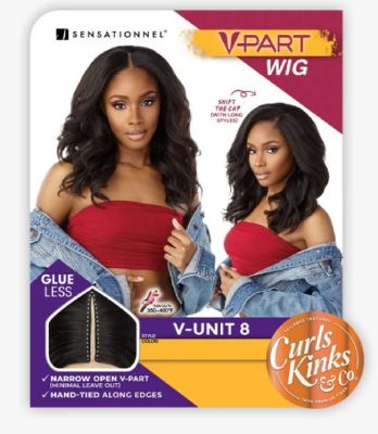 Curls Kink N Co Unit 8 V Part HD Lace Front Wig Sensationnel