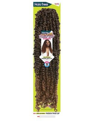 Curly Feathered Passion Twist 20 Inch NalaTress Crochet Braid By Janet Collection