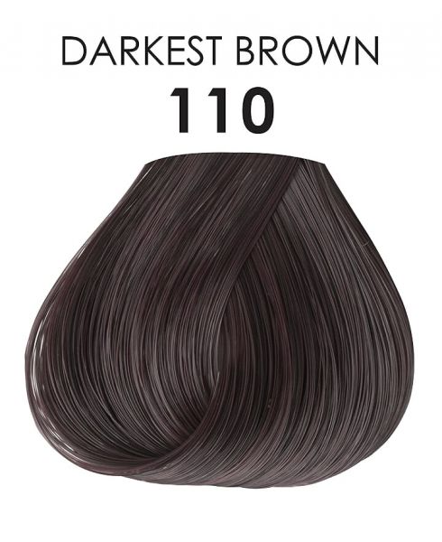 Adore Semi-Permanent Hair color 110 Darkest Brown, 4 oz