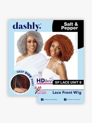 Dashly Unit 8 Salt n Pepper Side Parting Lace Wig Sensationnel
