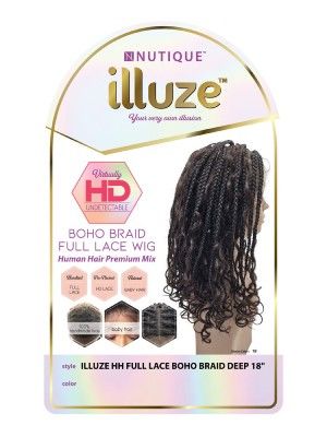 Deep 18 Boho Braid 100 Human Hair Full Lace Illuze Nutique