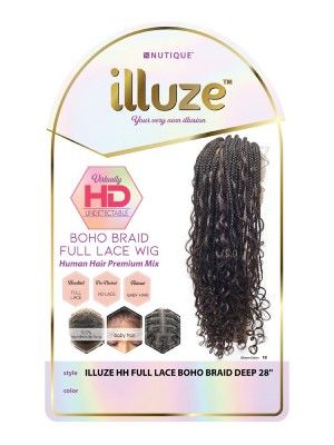 Deep 28 Boho Braid 100 Human Hair HD Full Lace Illuze Nutique