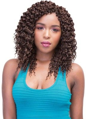 Deep Twist 12 Inch Twin loop Crochet Braid By Janet Collection