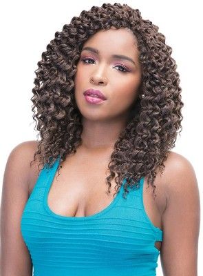 Deep Twist 12 Inch Twin loop Crochet Braid By Janet Collection