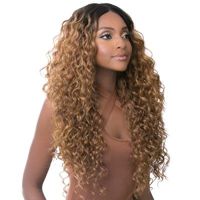 Deep Wave 28 HD Human Hair Blend Lace Front Wig Its a Wig Nutique
