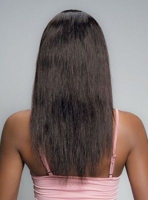 Deep Wet N Wavy Crescent Bangs 100% Natural Virgin Remy Human Hair Headband  Wig By