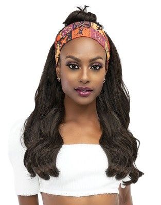Desi Crescent Synthetic Hair Headband Wig By Janet Collection