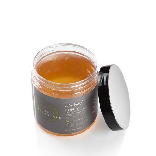 Design Essentials Natural Honey Curl Forming Custard infused with Almond, Avocado, Honey & Chamomile for Intense Shine, Medium Hold and Definition,12 oz