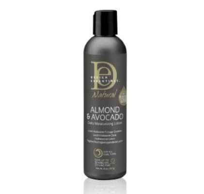 Design Essentials Natural Daily Hair Moisturizing Lotion - Moisture Rich Botanicals, Jojoba & Olive Oils - Almond & Avocado Collection, 8 oz