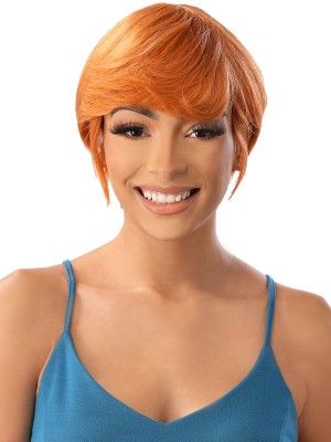 Destiny Green Sassy Ginger Remi Human Hair Full Wig Beauty Elements