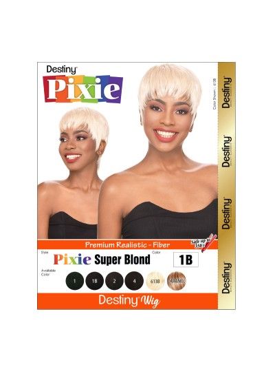Destiny Pixie Super Blond Full Wig Beauty Elements