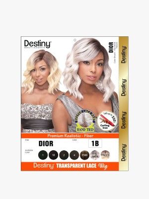 Dior Destiny Premium Realistic Fiber Transparent Lace Front Wig - Beauty Elements