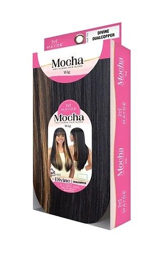 Divine Mocha 100 Human Hair Blend Wig By Mayde Beauty