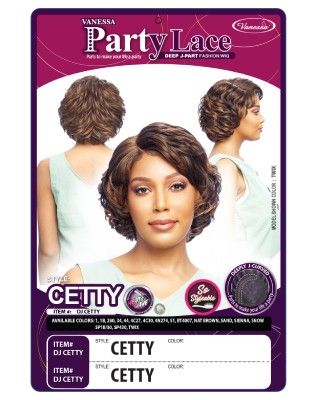 DJ Cetty Synthetic Hair Lace Front Wig By Party Lace - Vanessa