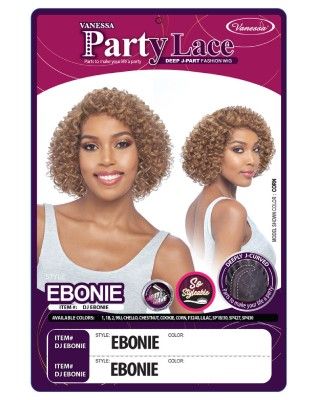 DJ Ebonie Synthetic Hair Lace Front Wig By Party Lace - Vanessa